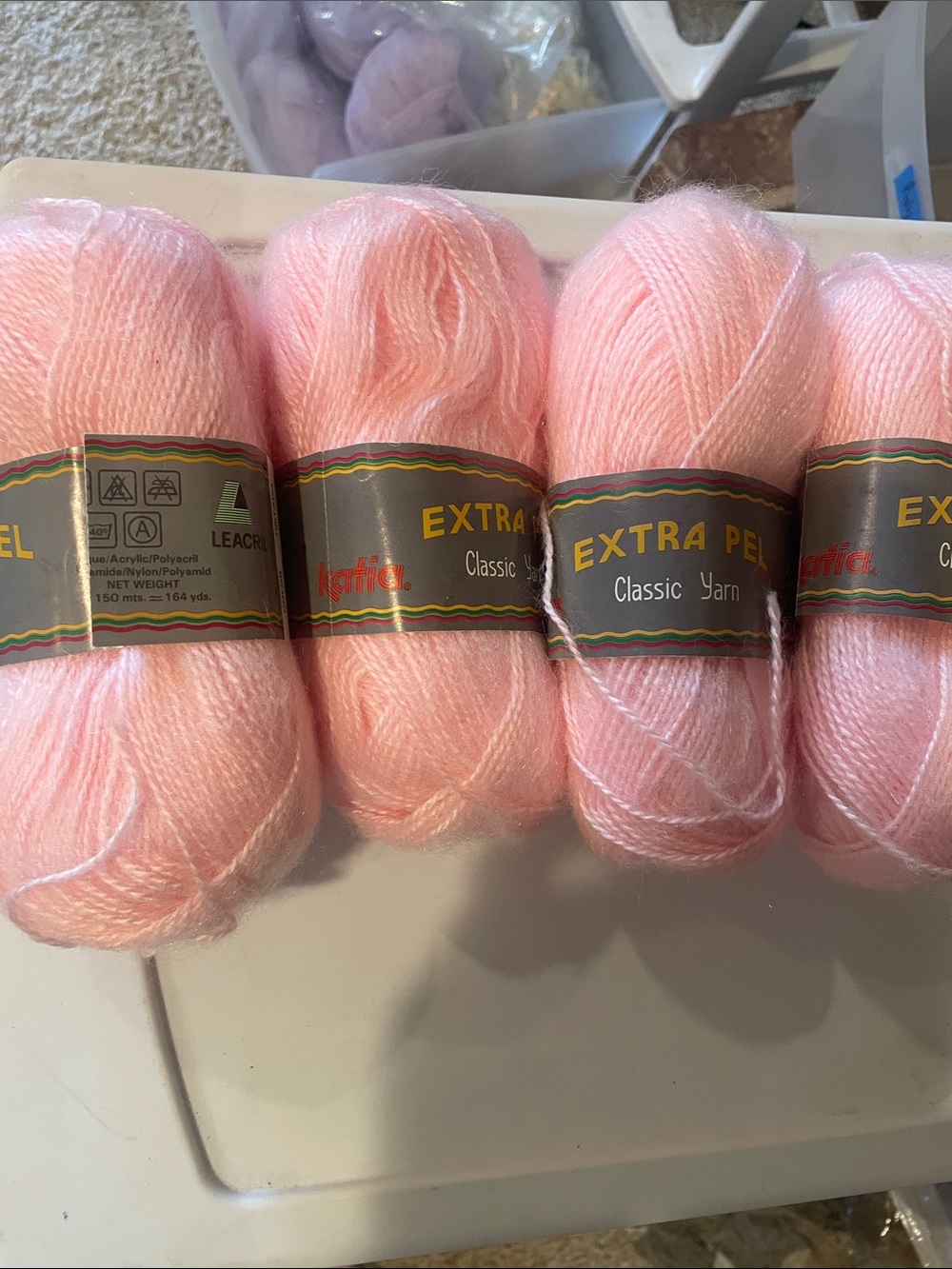Classic Extra Pel Soft Pink Yarn - Lightweight Knit